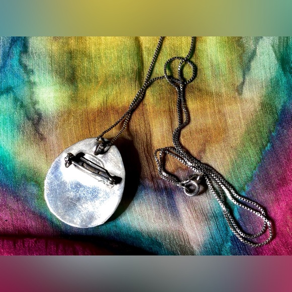 Vintage Native American Sterling Shadowbox Sleeping Beauty Turquoise Bear Paw - Picture 8 of 11